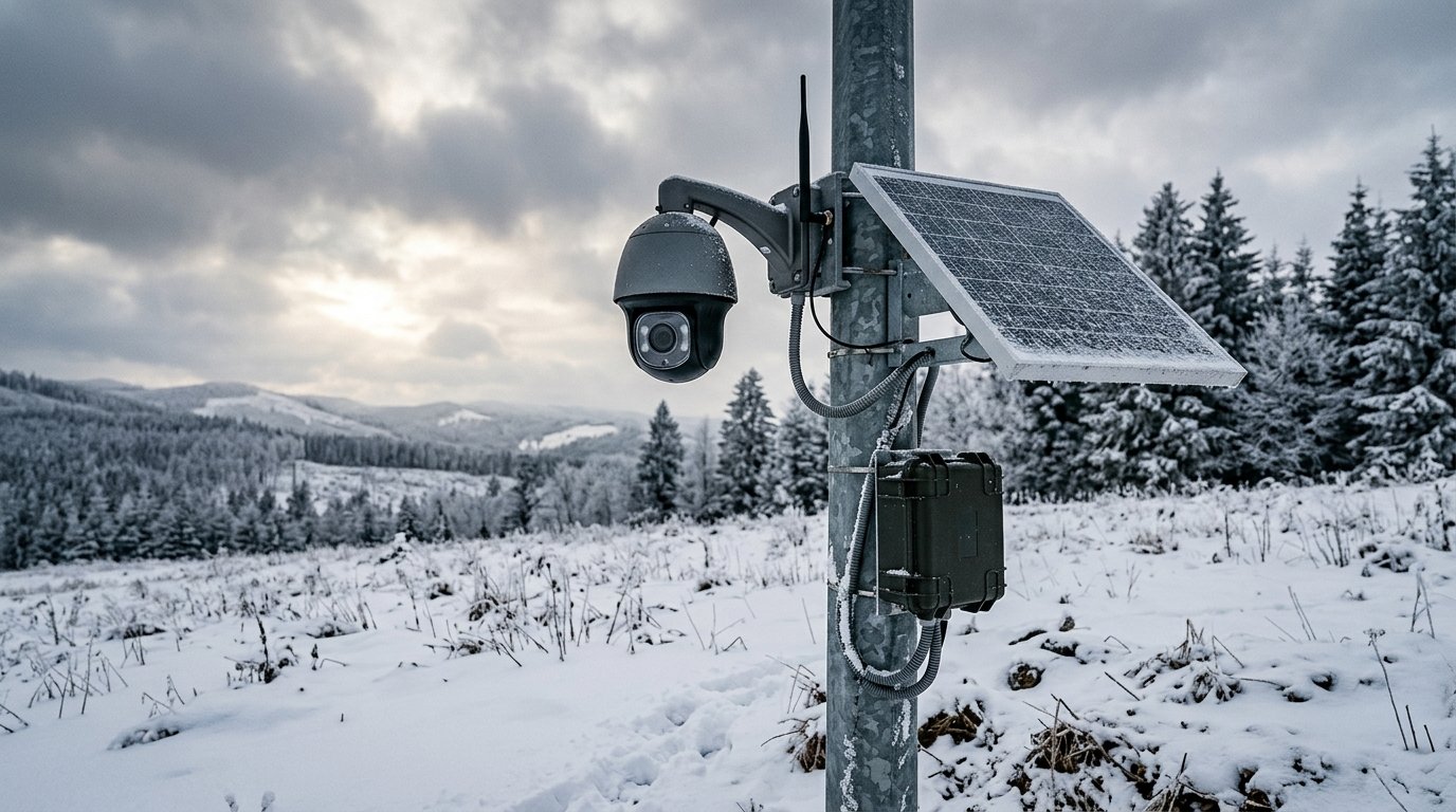 Kışın Kesintisiz 4G Solar Kamera Sistemi