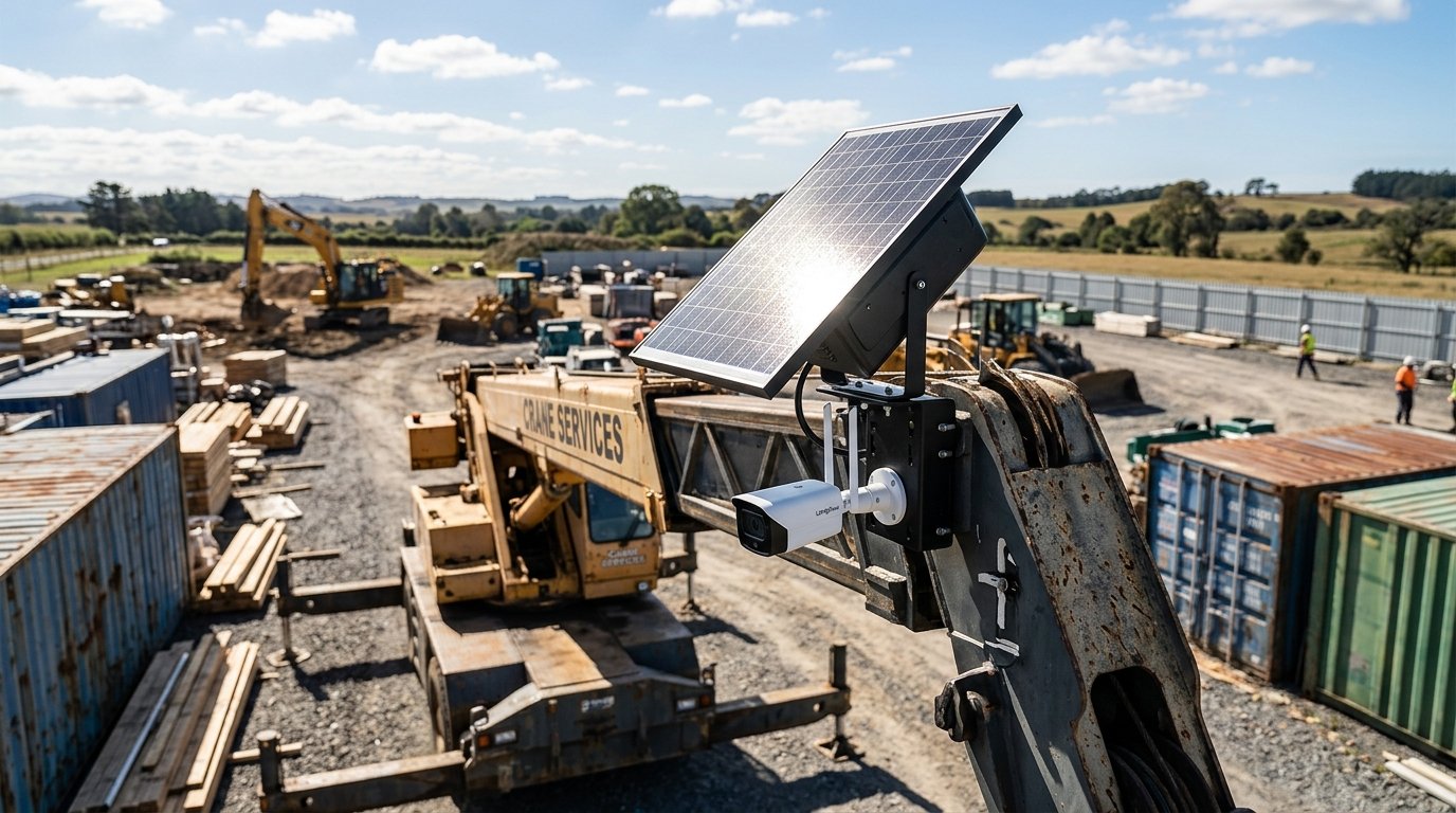 Mobil Vinçler, Konteynerler İçin 4G Solar Kamera Çözümleri