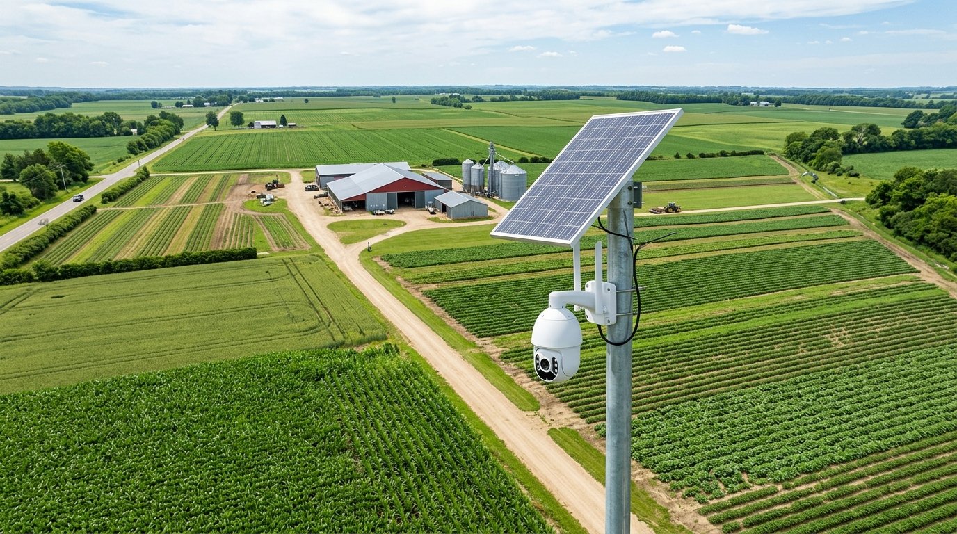 Altyapısız Tarım Arazileri ve Geniş Çiftliklerde Kör Nokta Bırakmayan 4G Solar Kamera Yerleşimi: Maksimum Güvenlik İçin Saha Planlaması