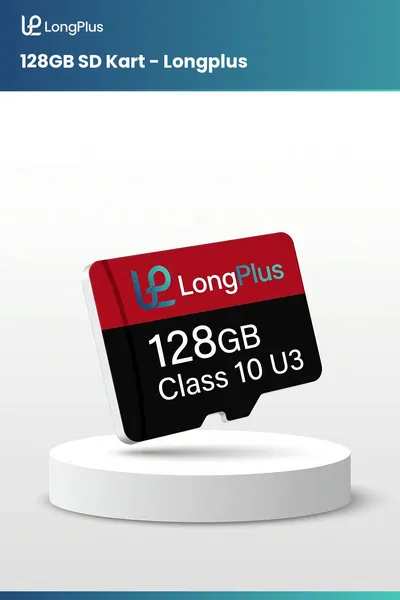 G güvenlik kameraları için Class 10 destekli Longplus 128GB SD kart