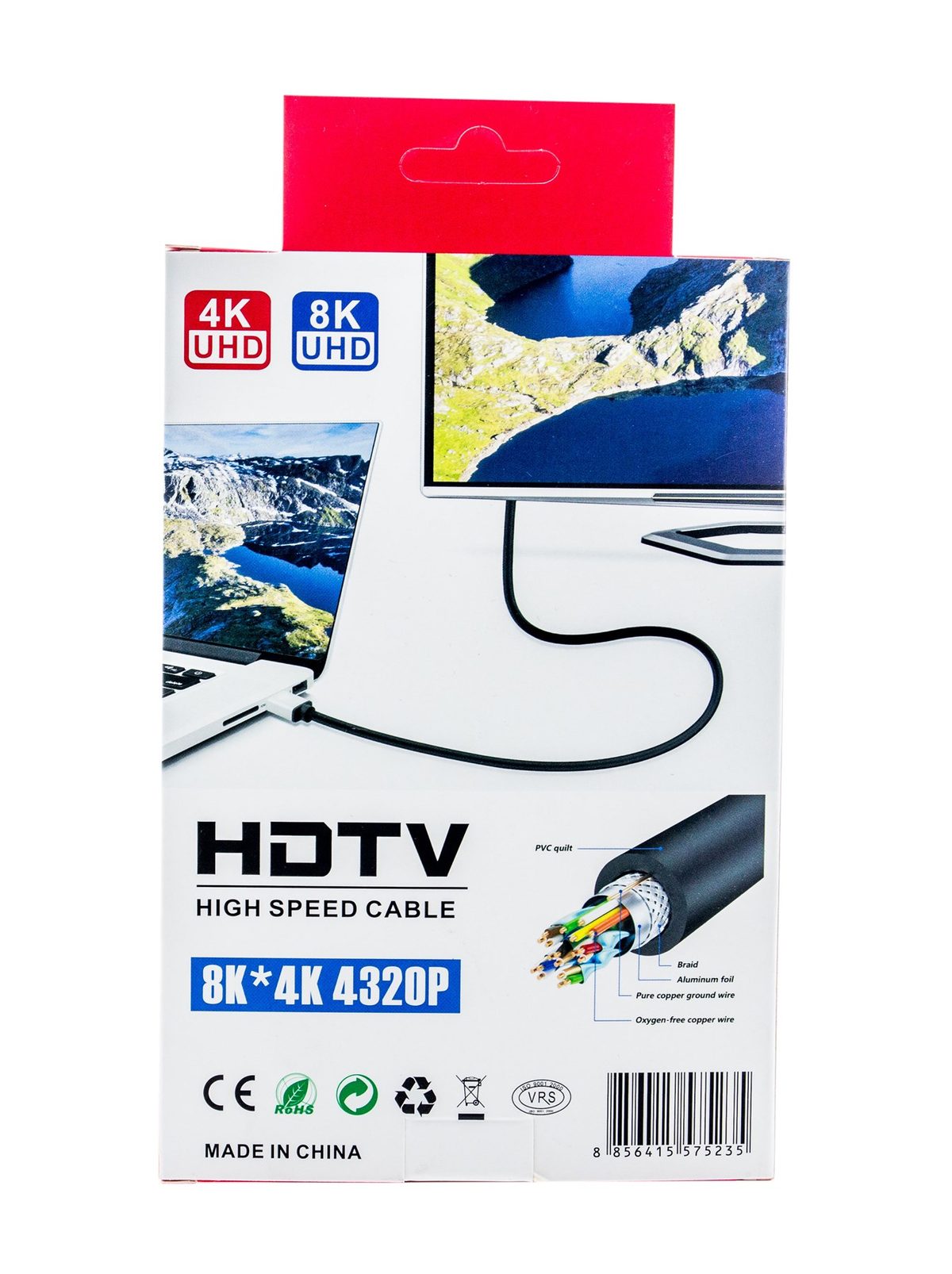 Kadraj 3m HDMI Kablosu | 4K@60Hz, 8K Destekli | Altın Kaplama Konektör | Dayanıklı PVC Kaplama - görsel 2