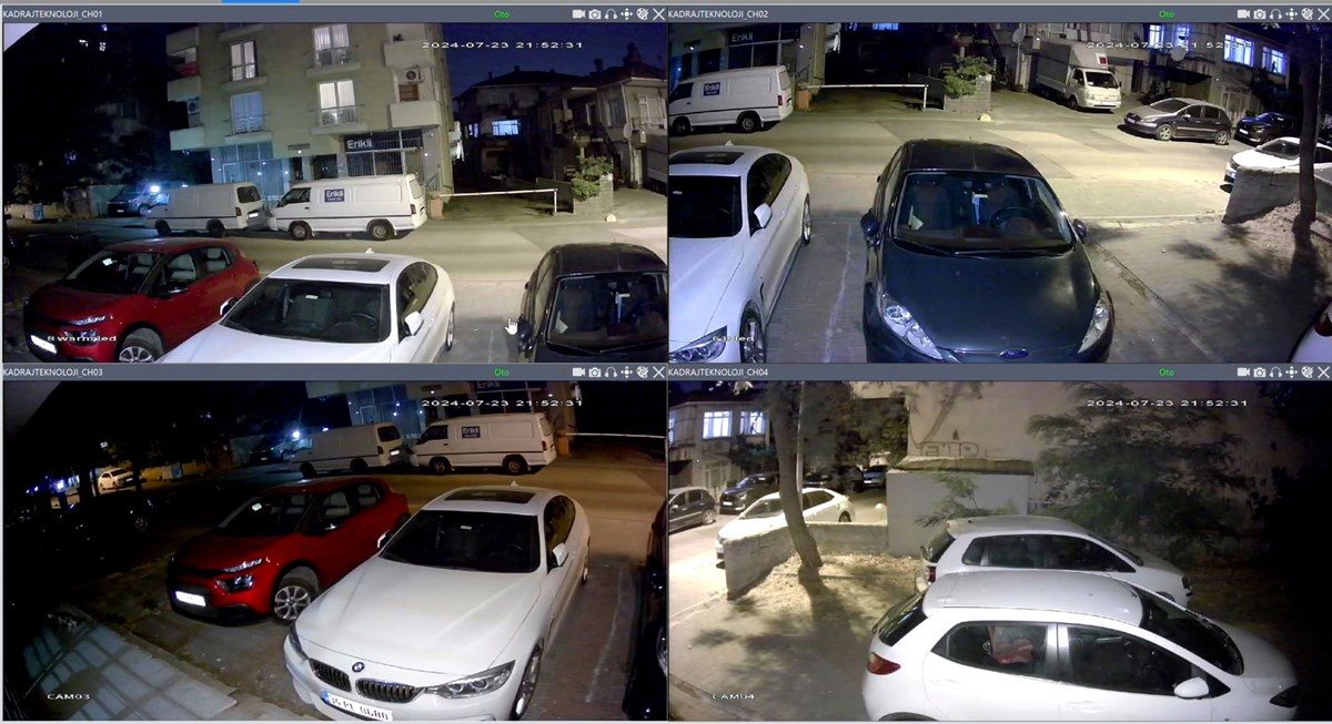 Kadraj 4 Güvenlik Kamera Seti - 5MP Sony SecuLens, 1080p Güvenlik Kamerası, 8 Warm LED, Colorvu Gece Renkli Görüş, Su Geçirmez, Full HD,V1 - görsel 2