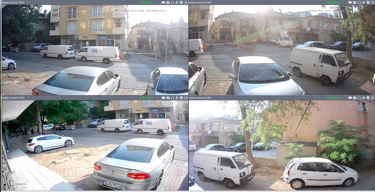 Kadraj 4 Kamera Sesli Güvenlik Seti - 5MP Sony SecuLens, 1080p HD AHD, Gece Renkli Görüş, 4x Ultra Warm LED, Colorvu Teknolojisi, V2