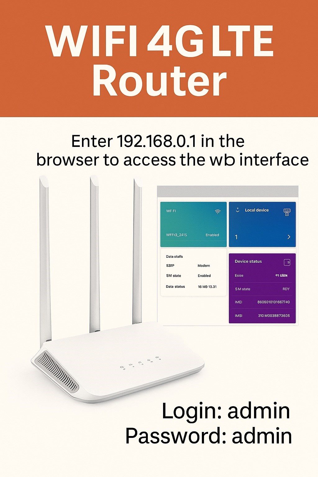 4G Modem - WiFi 4G LTE Router – Tak-Çalıştır Mobil İnternet Çözümü - görsel 3