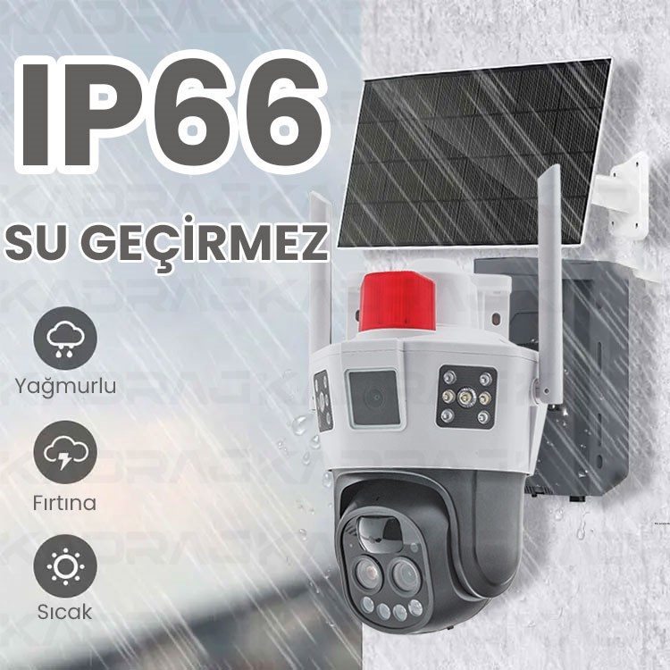 Kadraj 4G SOLAR PANELLİ, SIM KARTLI, 10X ZOOM, 12000MAH. BATARYA, SU GEÇİRMEZ,2 YÖNLÜ KONUŞMA,YAPAY ZEKA İNSAN TAKİBİ,SESLİ ALARM - görsel 2