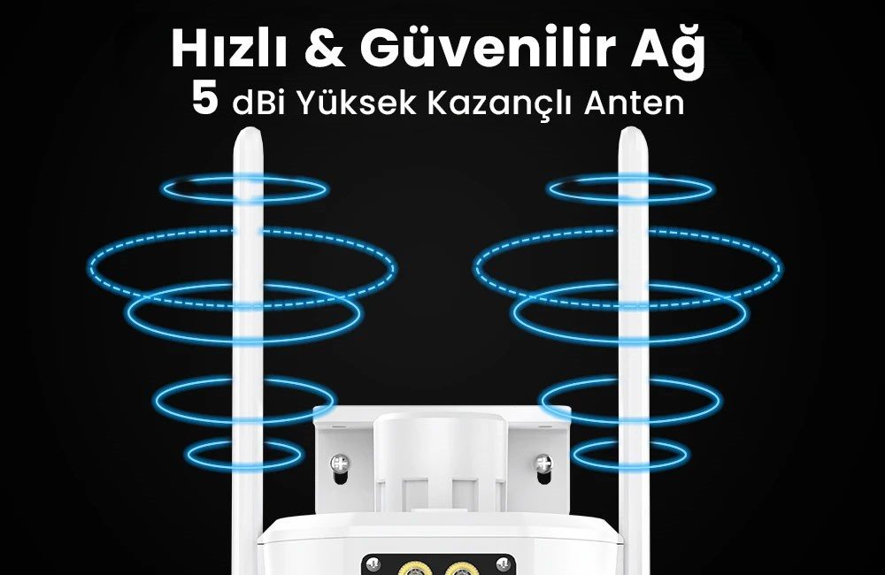 Kadraj 4K 8MP Çift Ekran Lens Wifi 2K Poz Kamera IP66 Su Geçirmez Otomatik İzleme Güvenlik Kamerası - görsel 4