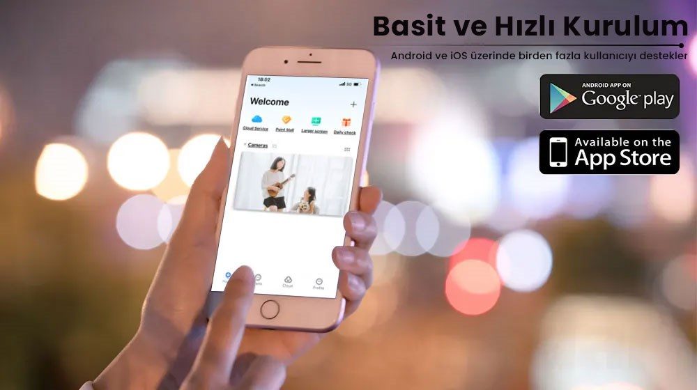 Kadraj 4K 8MP Çift Ekran Lens Wifi 2K Poz Kamera IP66 Su Geçirmez Otomatik İzleme Güvenlik Kamerası - görsel 8