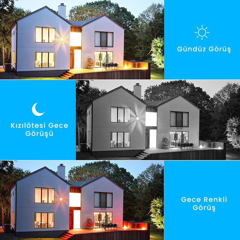 Kadraj 4MP 2K IP Speed Dome Kamera - Akıllı Takip, PTZ, Gece Görüşlü, Kablosuz WiFi, Açık Alan Gözetim - görsel 6