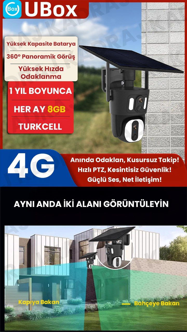 EUROCAM 8MP | 15600 MAH. | ULTRA HIZLI ODAKLANMA | 1 YIL INTERNET | 128GB SD KART | 2 YÖNLÜ SES | 2025 YENİ SEZON | YÜKSEK ODAKLANMA VE TAKİP HIZI - görsel 2