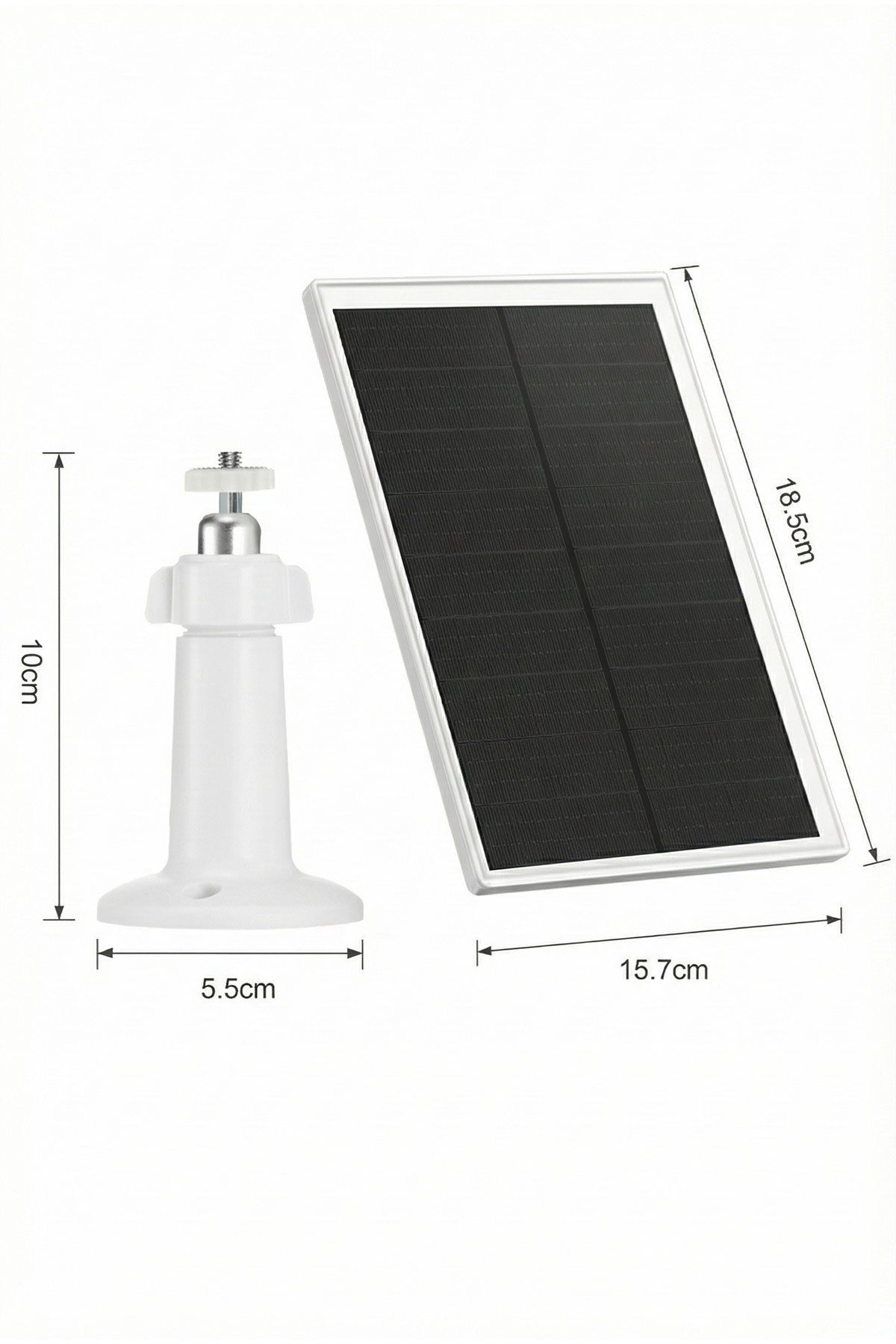 Kadraj Güvenlik Kamerası Güneş Paneli - 5V 7W (4G & WiFi Uyumlu) - görsel 2