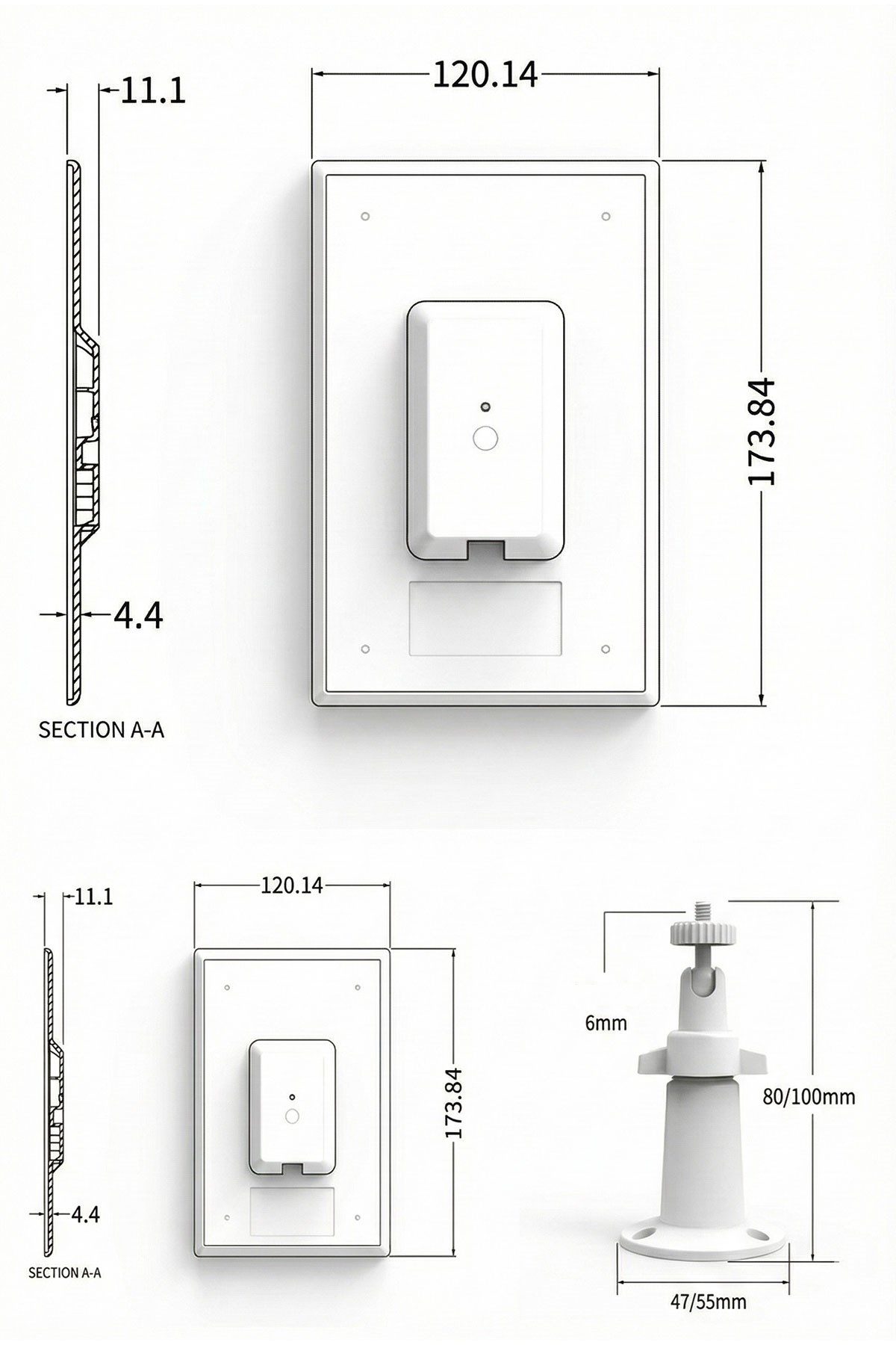 Kadraj Güvenlik Kamerası Güneş Paneli - 5V 7W (4G & WiFi Uyumlu) - görsel 3