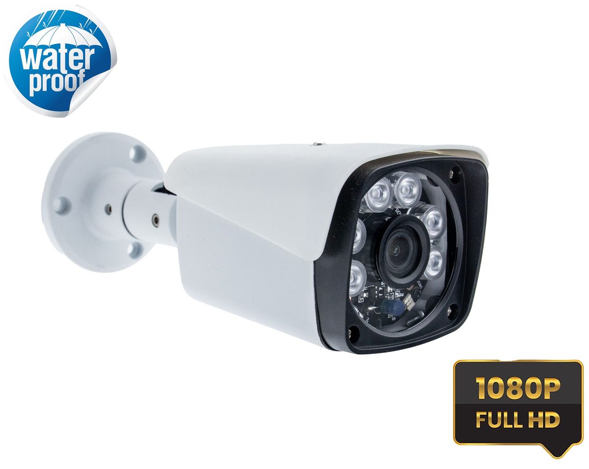 Kadraj Kadraj 5MP Sony SecuLensli 1080P Full HD AHD 6 ATOM LED Güvenlik Kamerası Metal Aluminyum Kasa Su Geçirmez