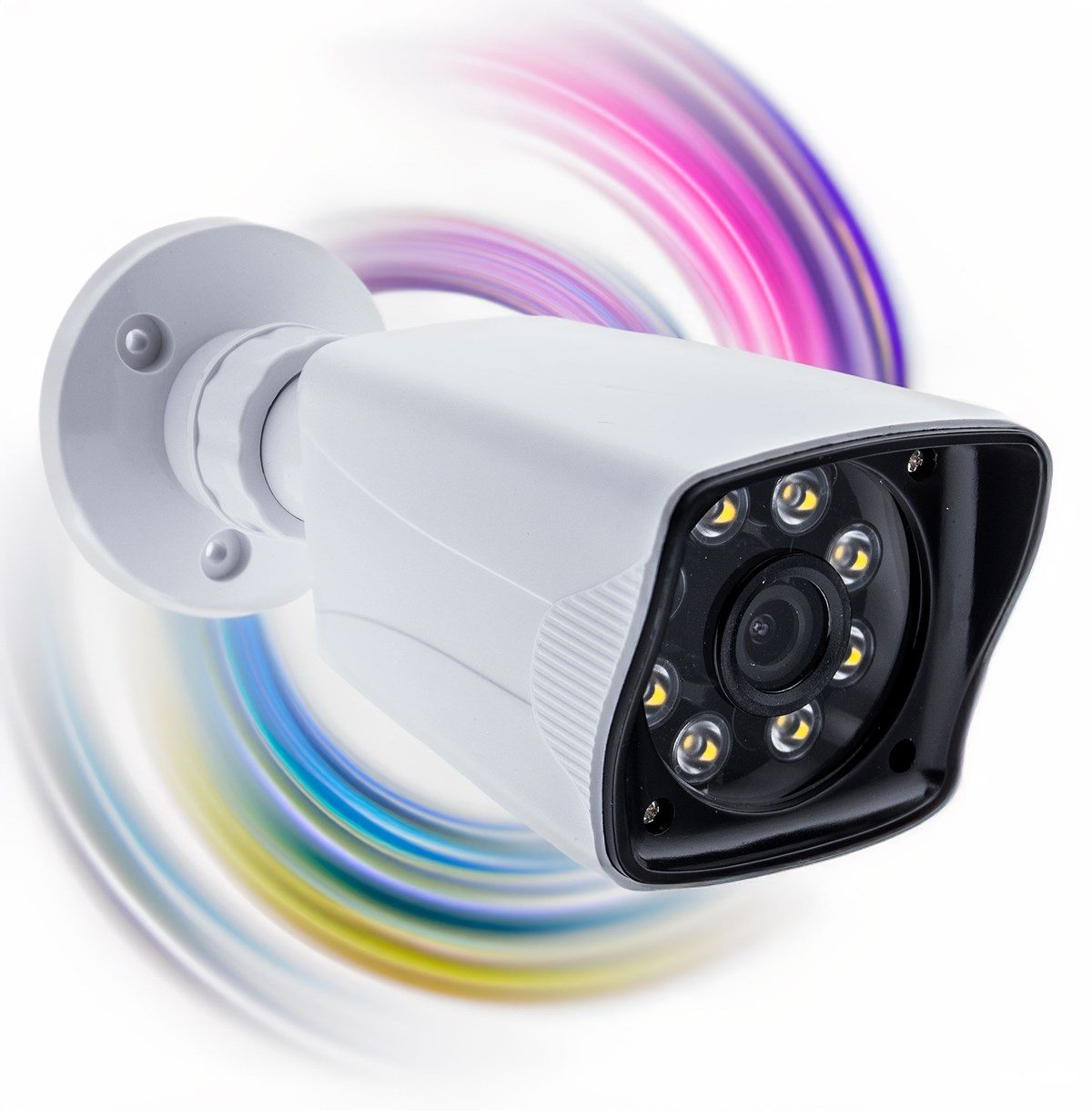 Kadraj Kadraj 5MP Sony SecuLensli 1080p Full HD AHD Güvenlik Kamerası - Gece Görüşlü, 8 Ultra Warm Led, Colorvu Teknolojisi, Plastik Kasa