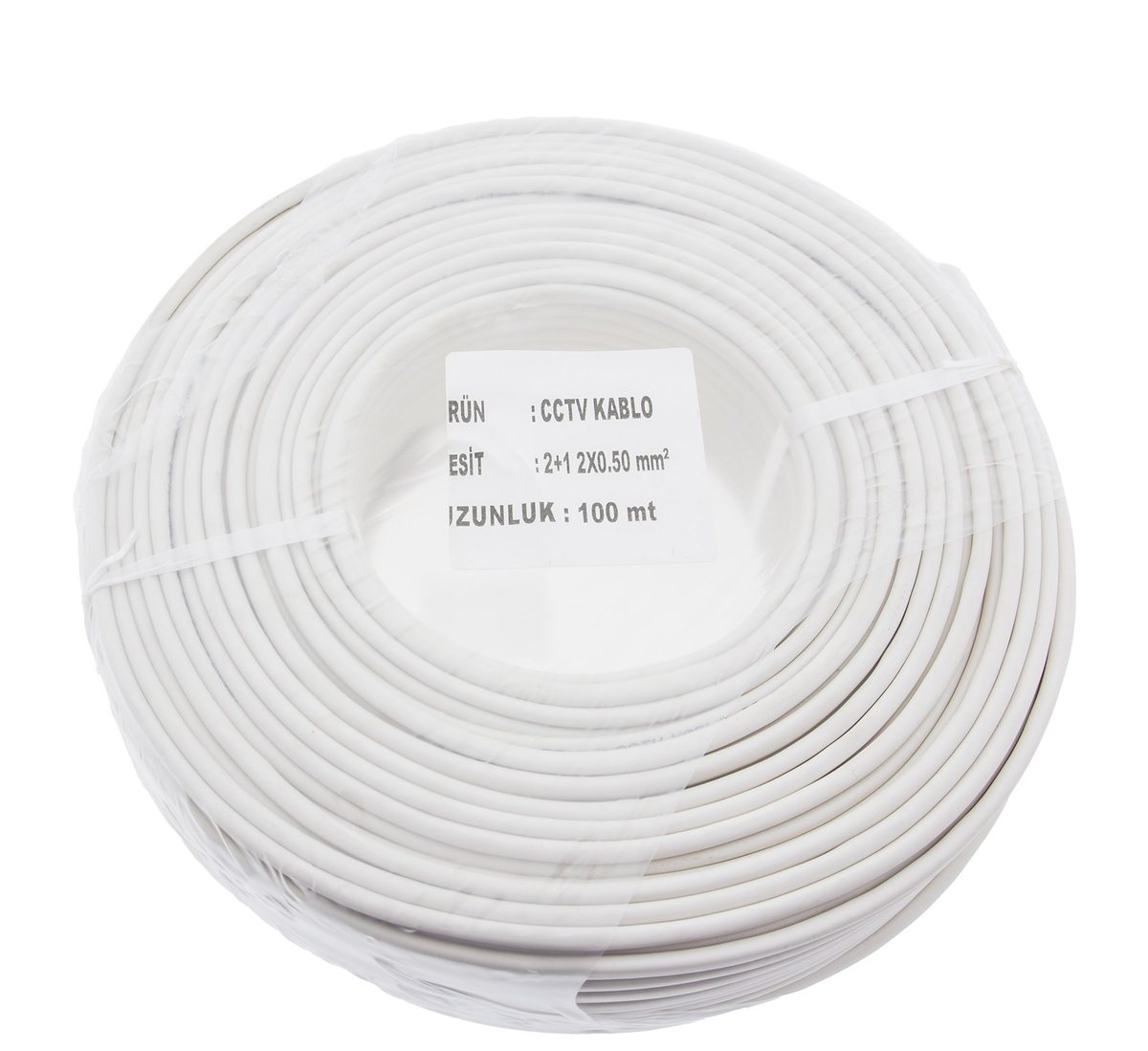 Kadraj Kadraj CCTV Kablo 2+1 2x0,50 mm² 100 mt - Güvenlik Kamerası İçin