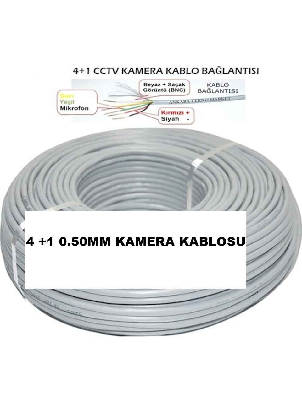 Kadraj Kadraj CCTV Kablo 4+1 2x0,50 mm² 100 mt - Güvenlik Kamerası İçin - görsel 3