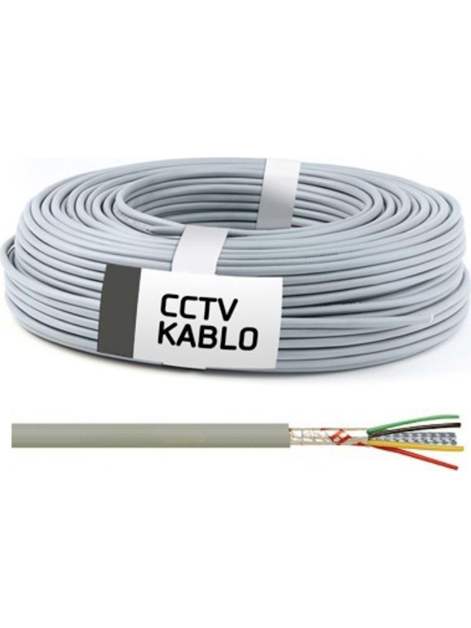 Kadraj Kadraj CCTV Kablo 4+1 2x0,50 mm² 100 mt - Güvenlik Kamerası İçin - görsel 2