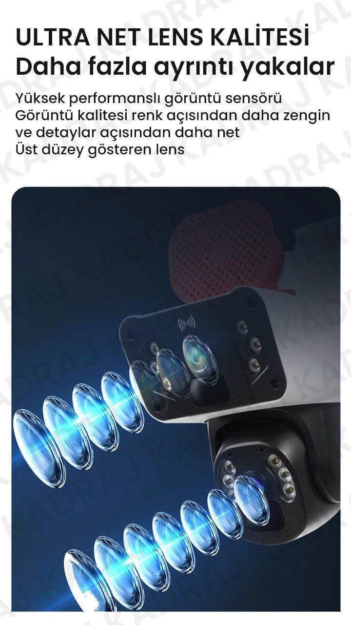 Kadraj Sim Kartlı Güvenlik Kamerası, Solar Panelli Kamera, 4G X47C PRO Güvenlik Kamerası, İnsan Takibi, Alarm, 3 EKRANLI Solar Kamera