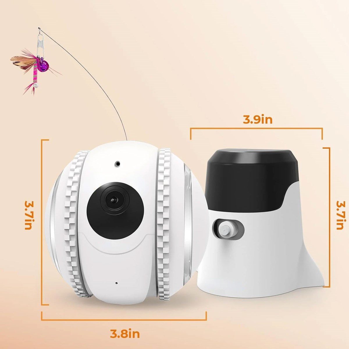 Kadraj Smart PET Robot Kedi Köpek Kamerası - Evcil Hayvan Kamerası - görsel 4
