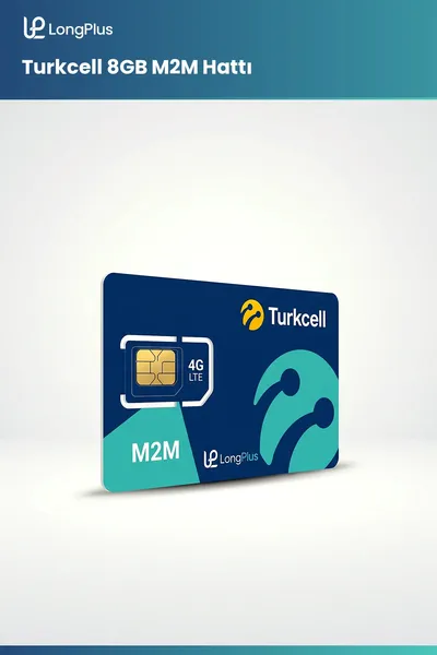 Longplus güvenlik kameraları için 12 aylık Turkcell 8GB M2M hattı IoT sim kartı