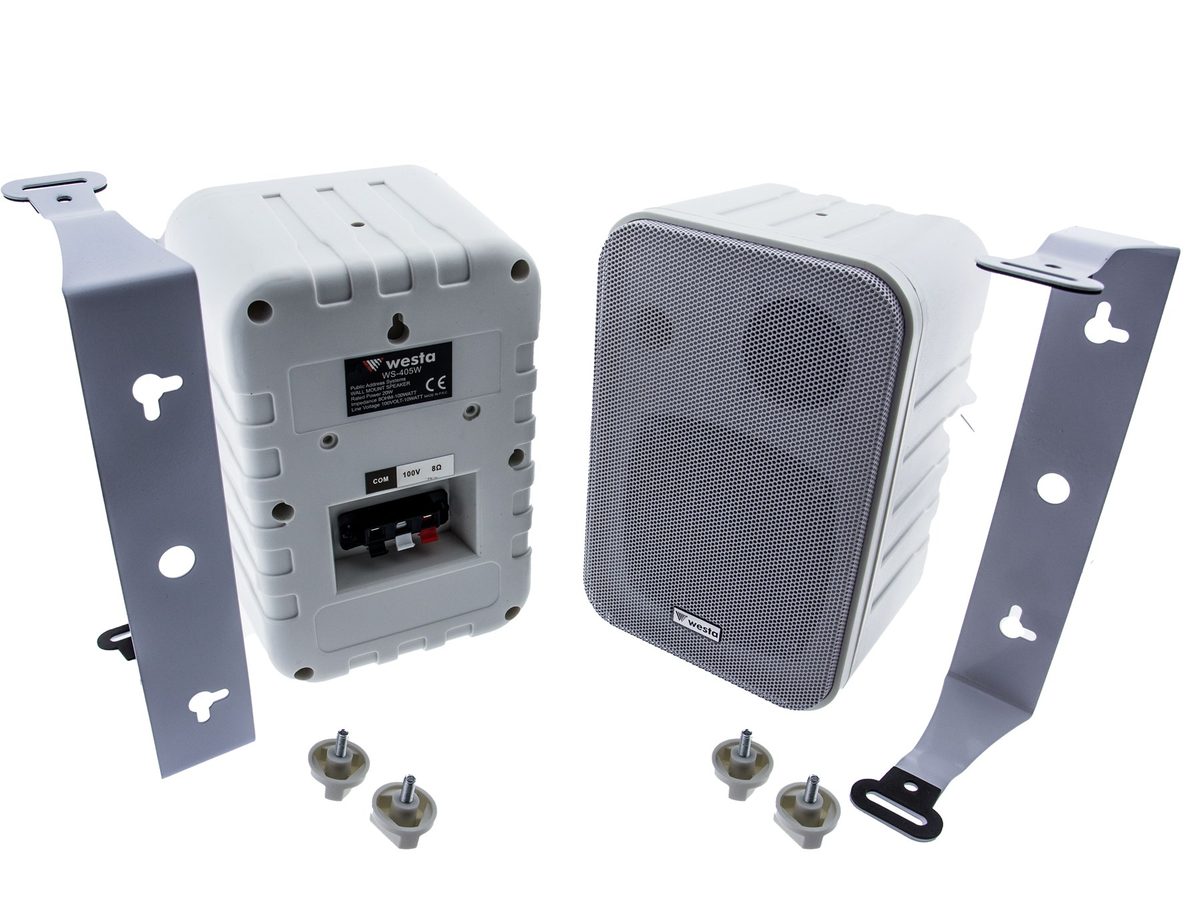 Westa WESTA WS-405W Duvar Tipi Hoparlör - 100W, 91dB Hassasiyet, 80-16kHz Frekans Aralığı, 8 Ohm, 100V, Şık ve Kompakt Tasarım - görsel 3