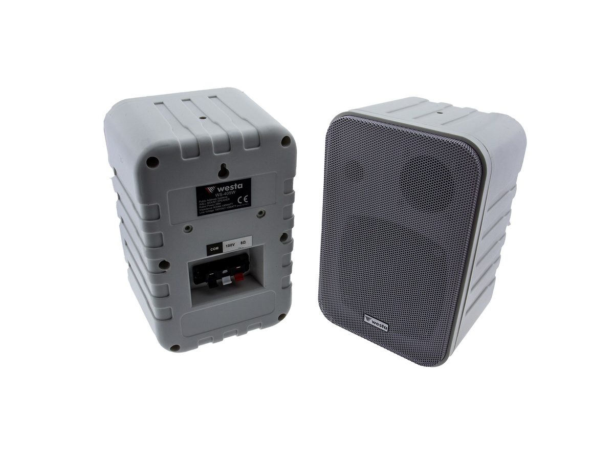 Westa WESTA WS-405W Duvar Tipi Hoparlör - 100W, 91dB Hassasiyet, 80-16kHz Frekans Aralığı, 8 Ohm, 100V, Şık ve Kompakt Tasarım - görsel 2